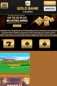 goldbankcasino.com 320x480