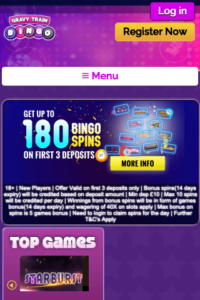 gravytrainbingo.com 320x480