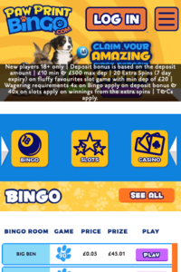 pawprintbingo.com 320x480