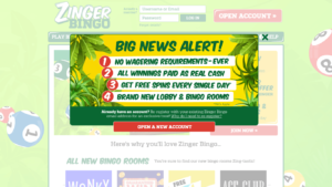 zingerbingo.com 1366x768