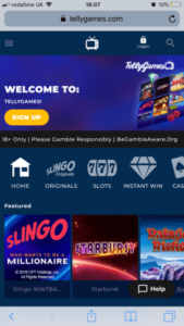 telly games mobile screenshot