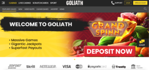 goliath casino sister sites