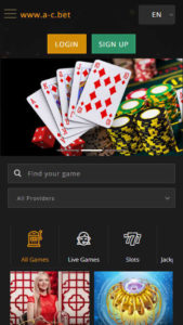 anonymous casino mobile screenshot