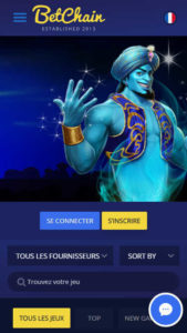 betchain mobile screenshot