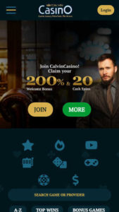 calvincasino mobile screenshot