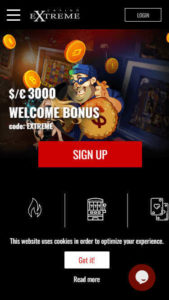 casinoextreme mobile screenshot