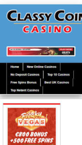 classycoin casino mobile screenshot
