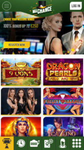 machancecasino mobile screenshot