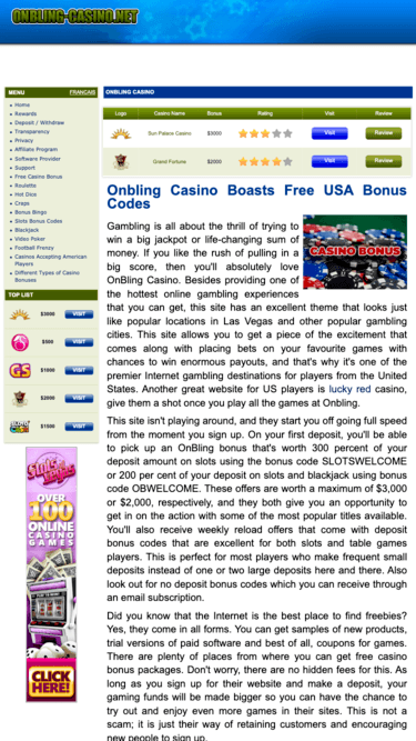 On Bling Casino mobile screenshot