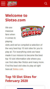slotso mobile screenshot