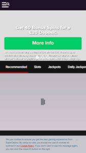 supercasino mobile screenshot