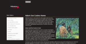 adameve casino desktop screenshot