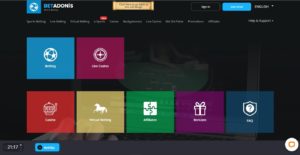 betadonis casino desktop screenshot