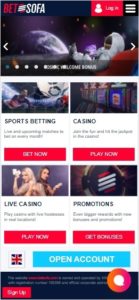 betsofa casino mobile screenshot