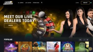 casino universe desktop screenshot