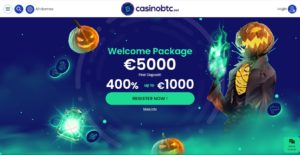 casinobtc desktop screenshot