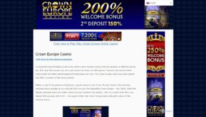 crown europe casino desktop screenshot