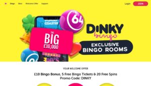 dinky bingo desktop screenshot