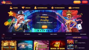 fruity chance casino desktop screenshot