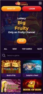 fruity chance casino mobile screenshot