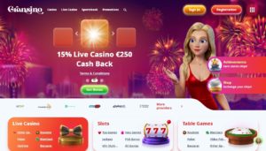 gransino casino desktop screenshot
