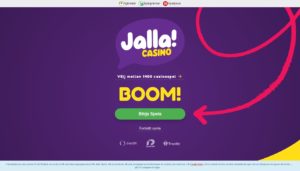 jalla casino desktop screenshot