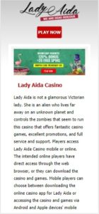 lady aida casino mobile screenshot