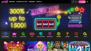 lucky bar casino desktop screenshot