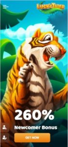 lucky tiger casino mobile screenshot