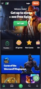 slot hunter casino mobile screenshot