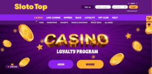 slototop casino desktop screenshot