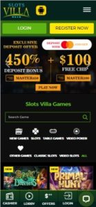 slots villa casino mobile screenshot