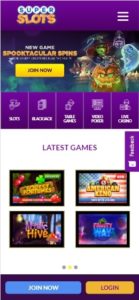 super slots casino mobile screenshot