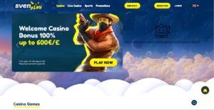 svenplay casino desktop screenshot