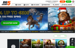 big5 casino laptop screenshot 2021