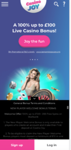 casino joy mobile screenshot 2021