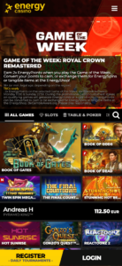 energy casino mobile screenshot 2021