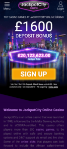 jackpot city casino mobile screenshot 2021