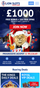 lion slots mobile screenshot 2021