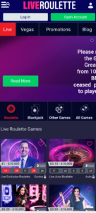 live roulette mobile screenshot 2021