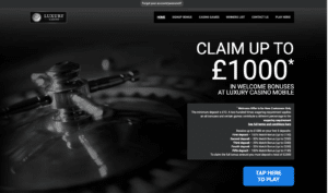 luxury casino laptop screenshot 2021
