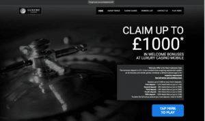 Luxury Casino Website