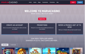 maria casino laptop screenshot 2021