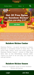 rainbow riches casino mobile screenshot 2021