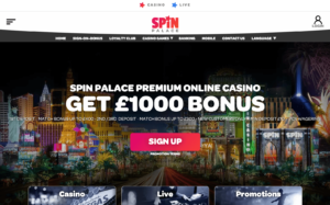 spin palace laptop screenshot 2021