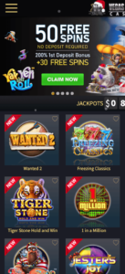 vegas crest casino mobile screenshot 2021