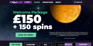 Cosmic Spins Website