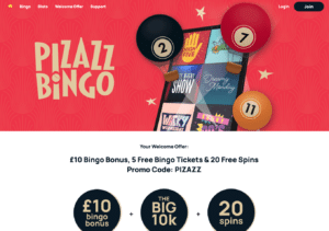 pizazz bingo screenshot