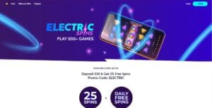 Electric Spins Game Interface