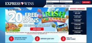 Express Wins Website